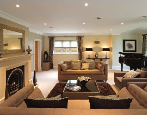 Contemporary, carefully prepared home interior